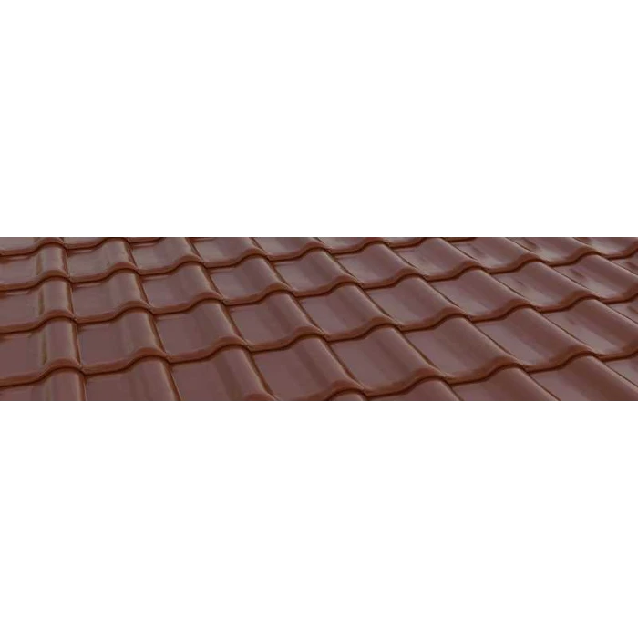 Керамическая черепица Braas Рубин 11V Глазурь каштан