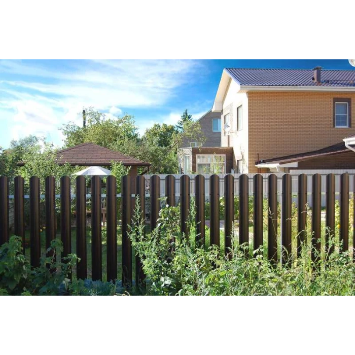 Штакетник М-образный А фигурный Grand Line 0,5 Satin RAL 7016 Антрацитово-Серый